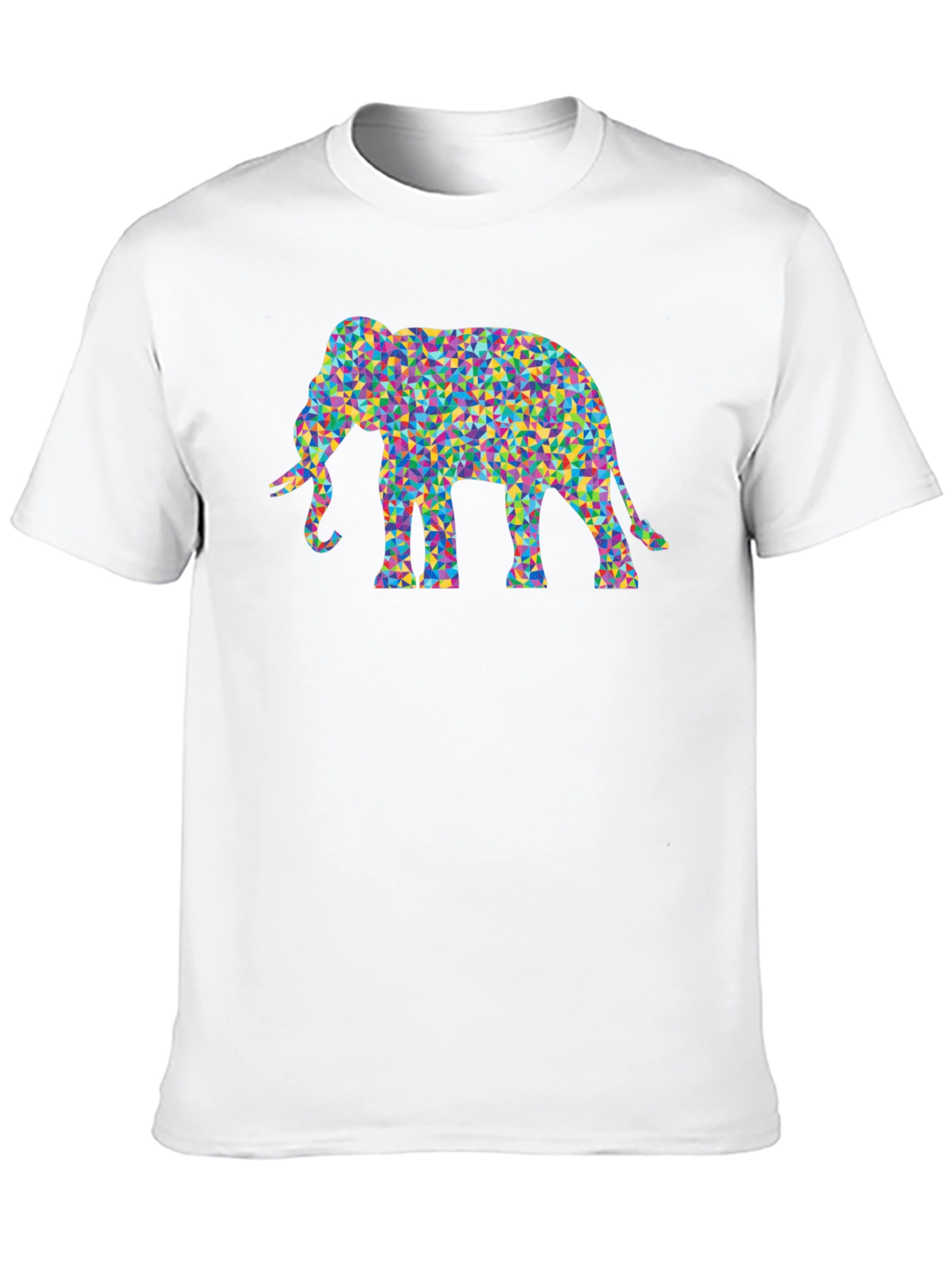 Mosaic Elephant Tee - Funky Graphic T-Shirt