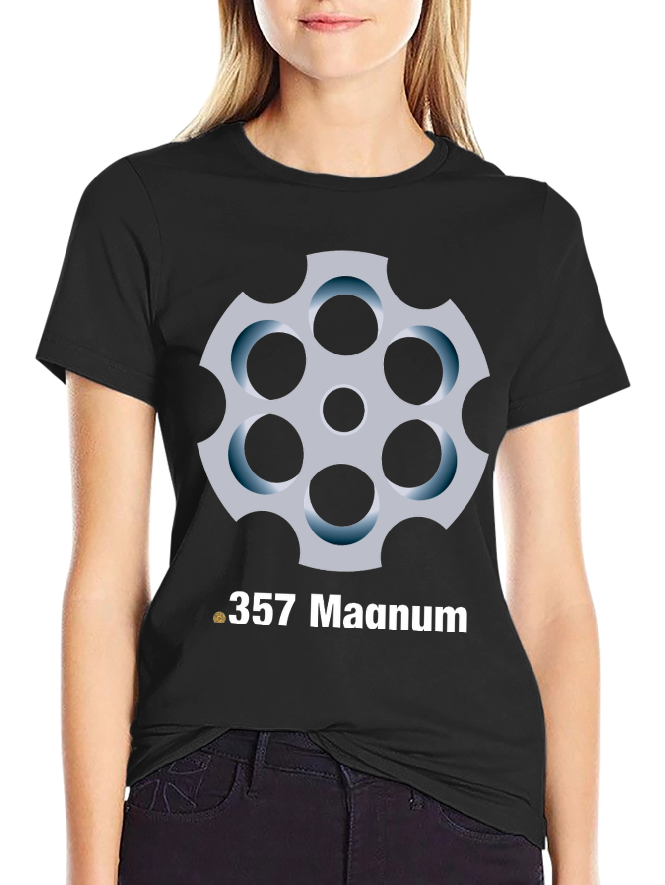 .357 Magnum T-Shirt - Revolver Cylinder Graphic Tee