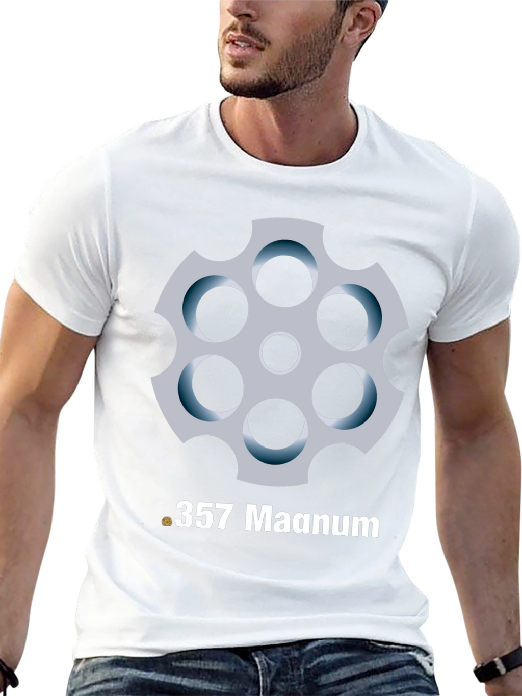 .357 Magnum T-Shirt - Revolver Cylinder Graphic Tee