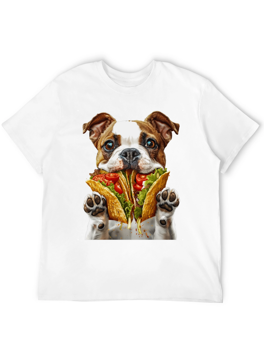 Taco Dog Graphic T-Shirt - Novelty Foodie Tee