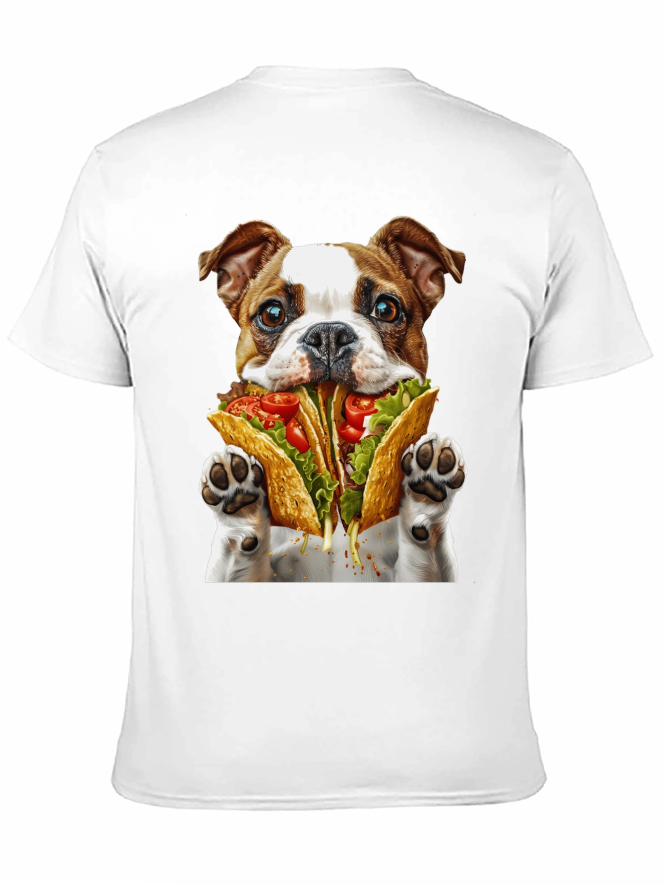 Taco Dog Graphic T-Shirt - Novelty Foodie Tee