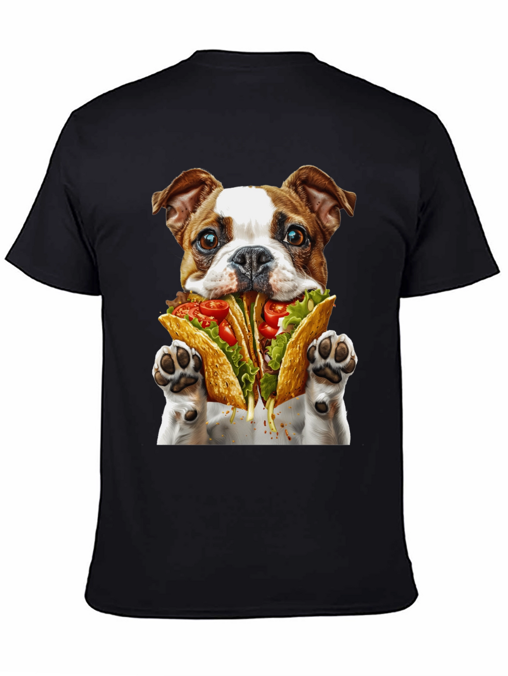 Taco Dog Graphic T-Shirt - Novelty Foodie Tee