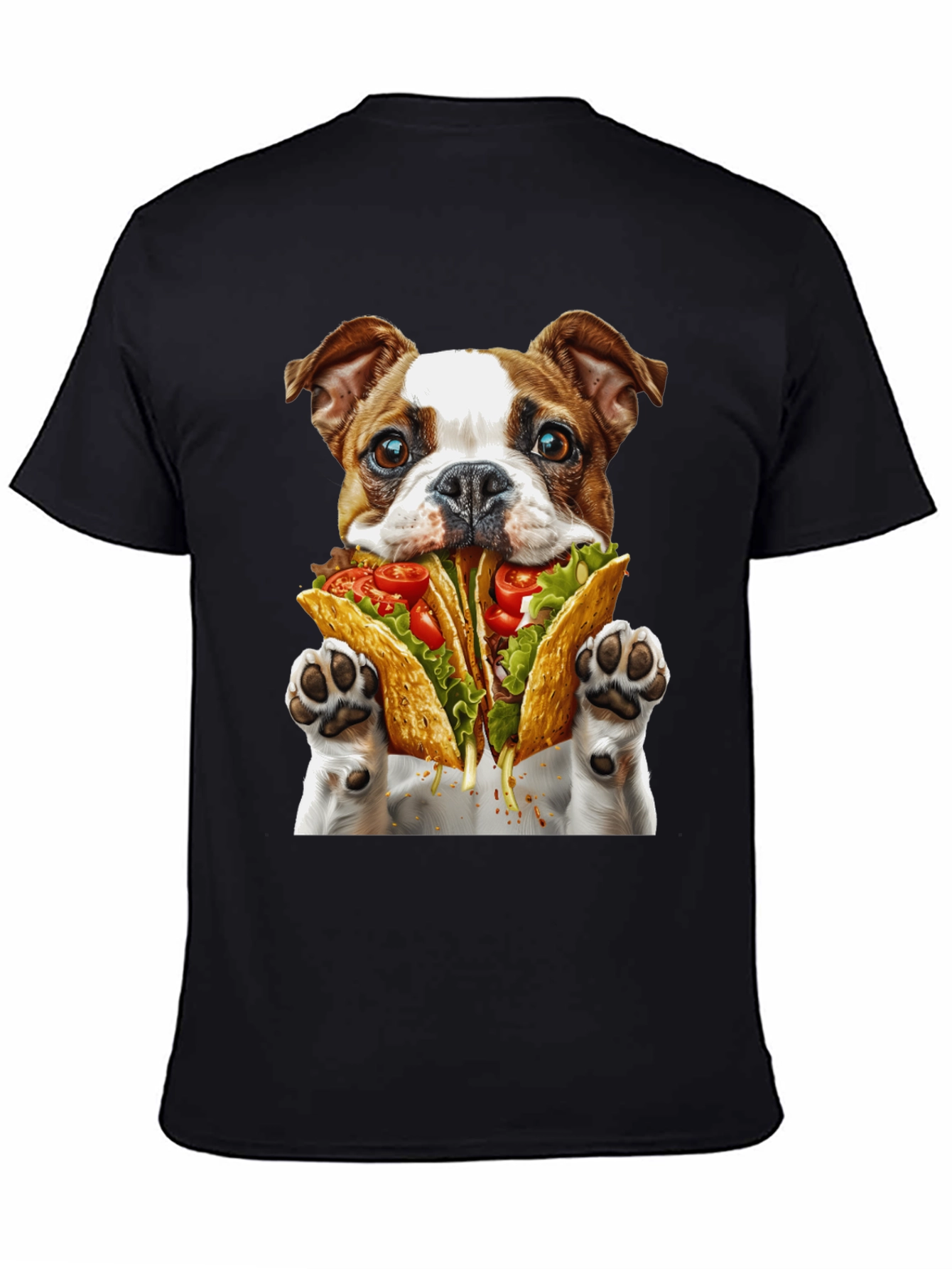 Taco Dog Graphic T-Shirt - Novelty Foodie Tee