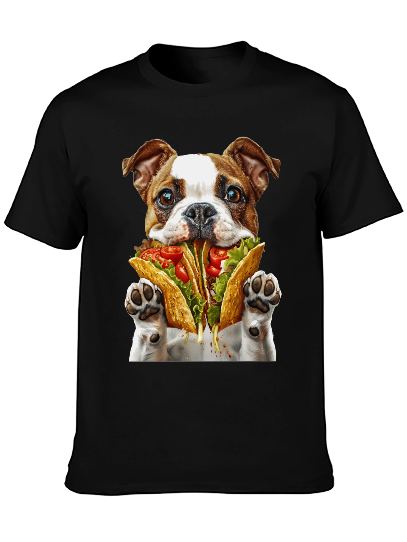 Taco Dog Graphic T-Shirt - Novelty Foodie Tee