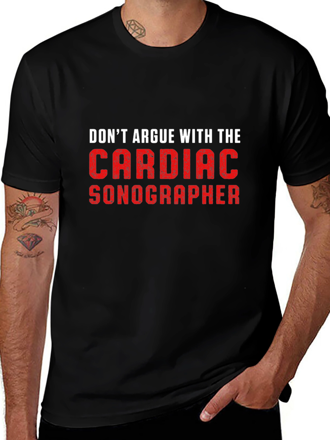 Cardiac Sonographer T-Shirt: Funny Medical Job Tee