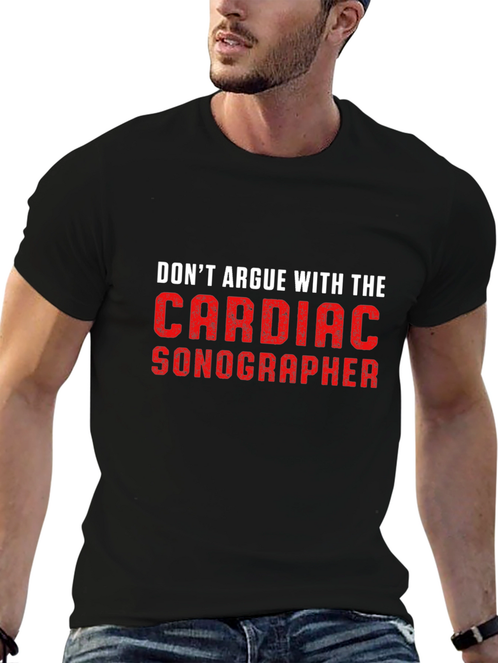 Cardiac Sonographer T-Shirt: Funny Medical Job Tee