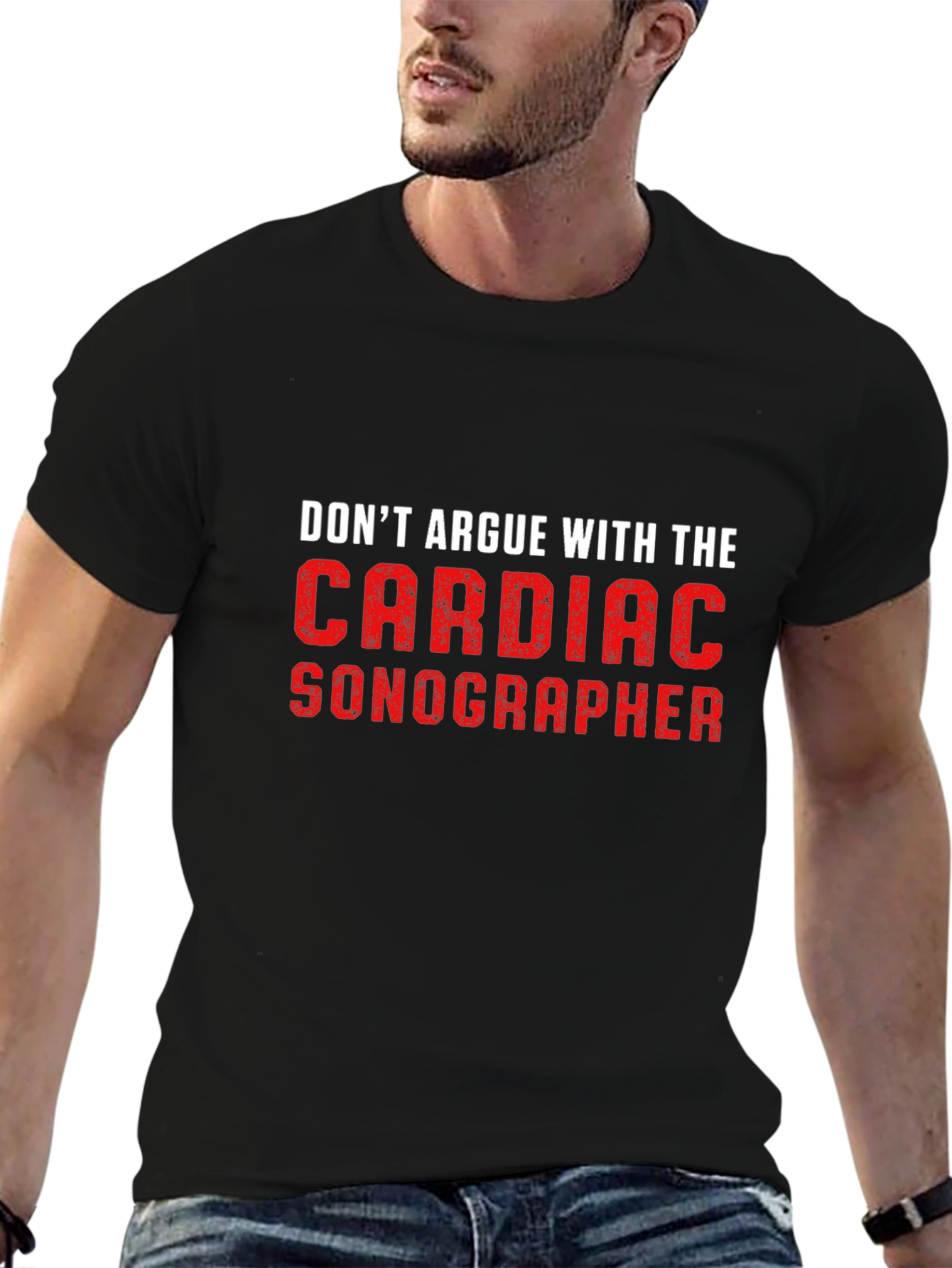 Cardiac Sonographer T-Shirt: Funny Medical Job Tee