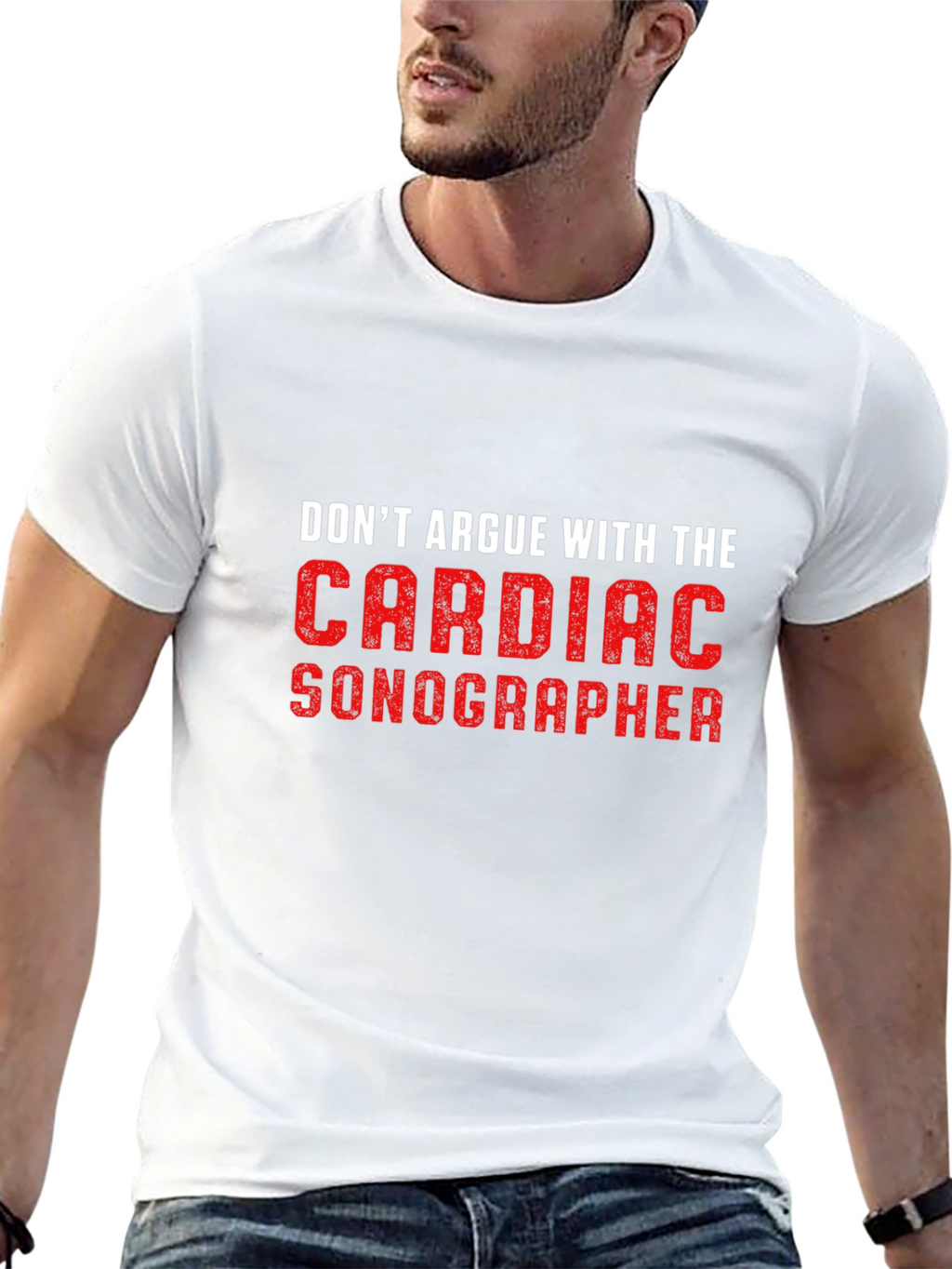 Cardiac Sonographer T-Shirt: Funny Medical Job Tee