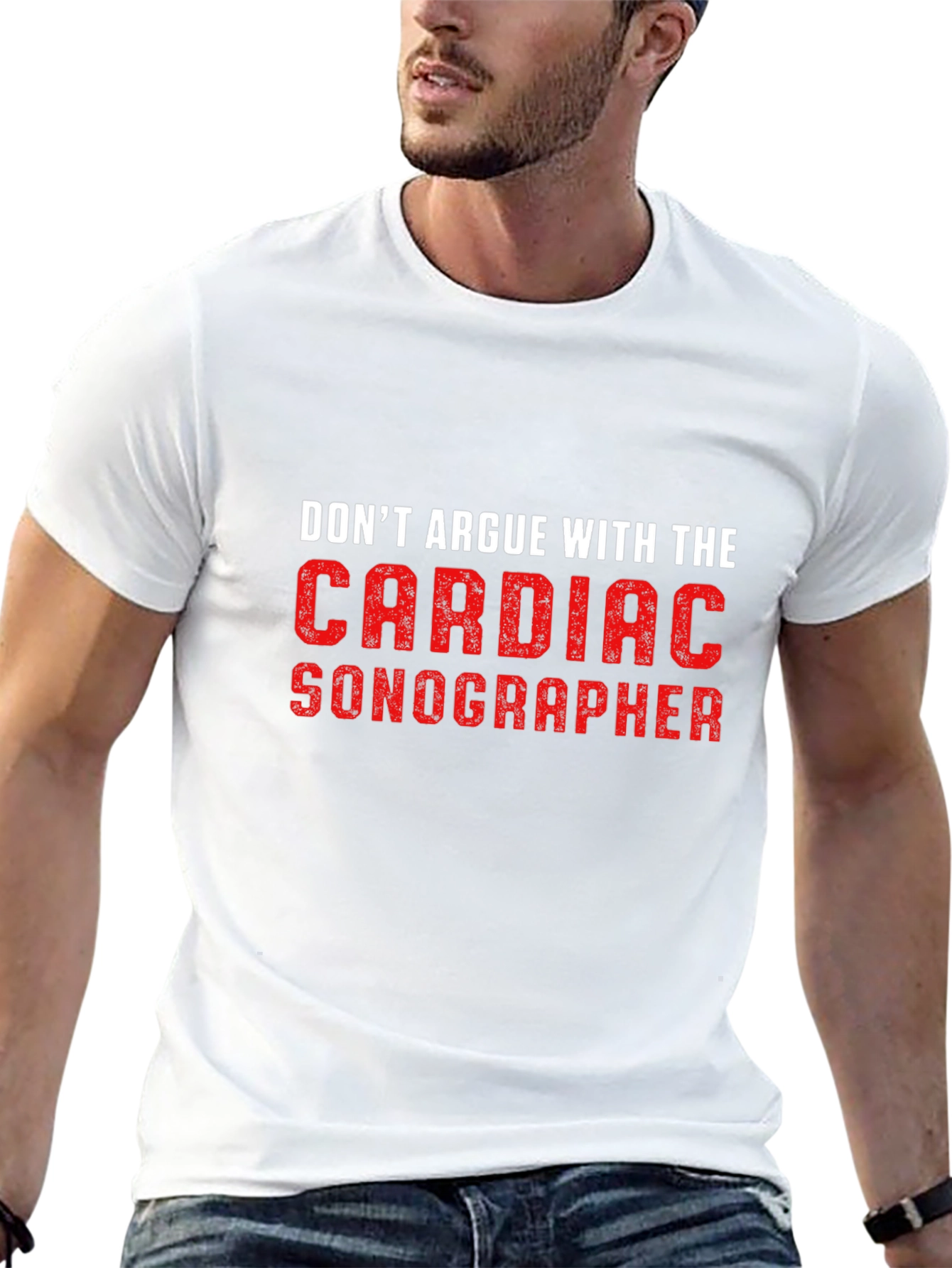Cardiac Sonographer T-Shirt: Funny Medical Job Tee