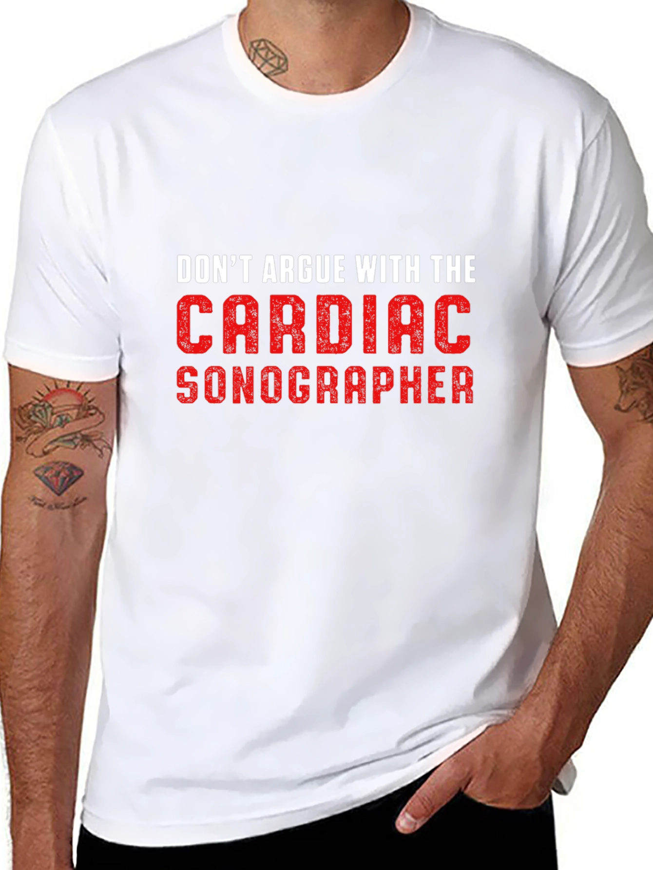 Cardiac Sonographer T-Shirt: Funny Medical Job Tee