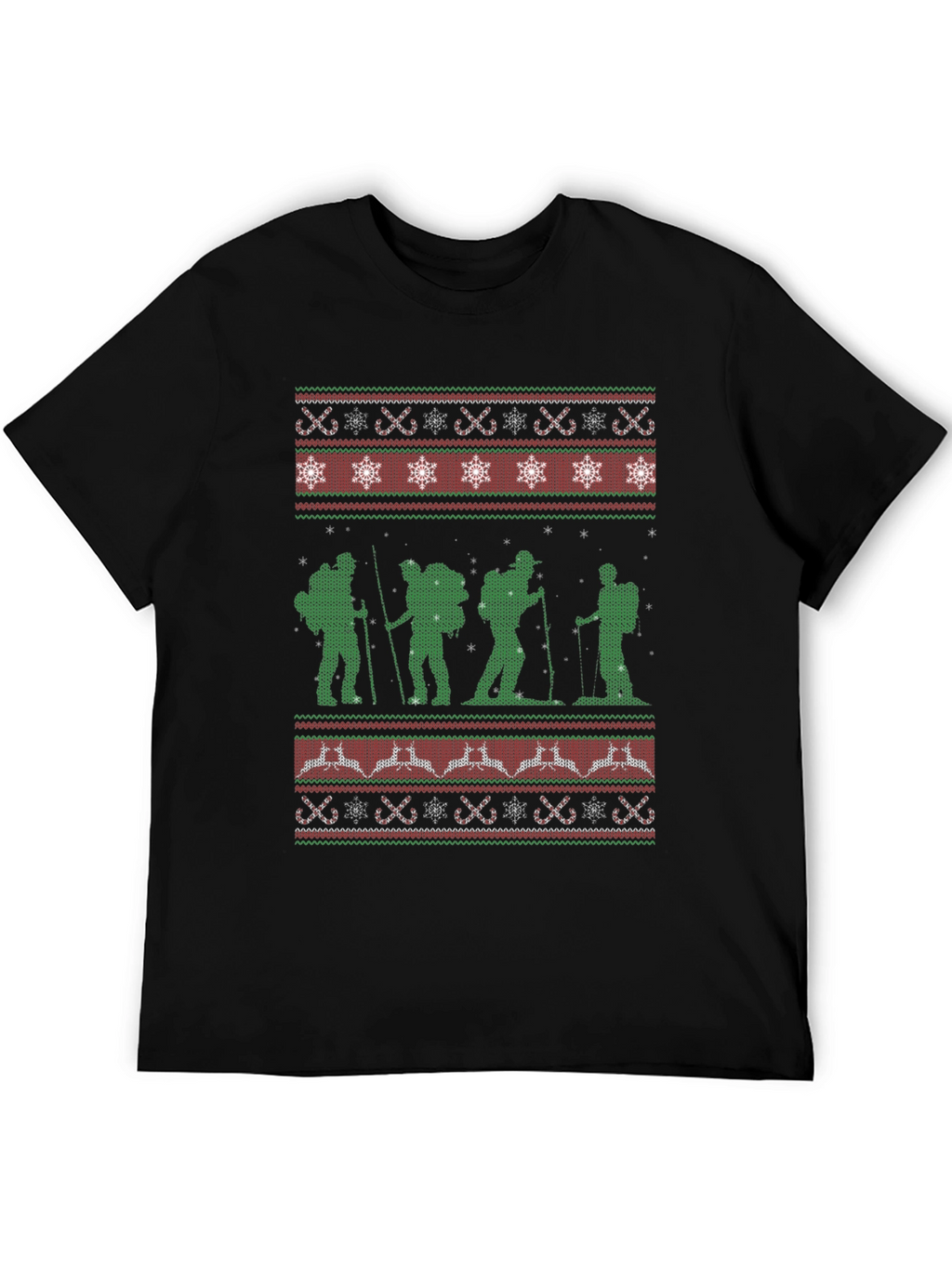 Hiking Ugly Christmas Sweater T-Shirt