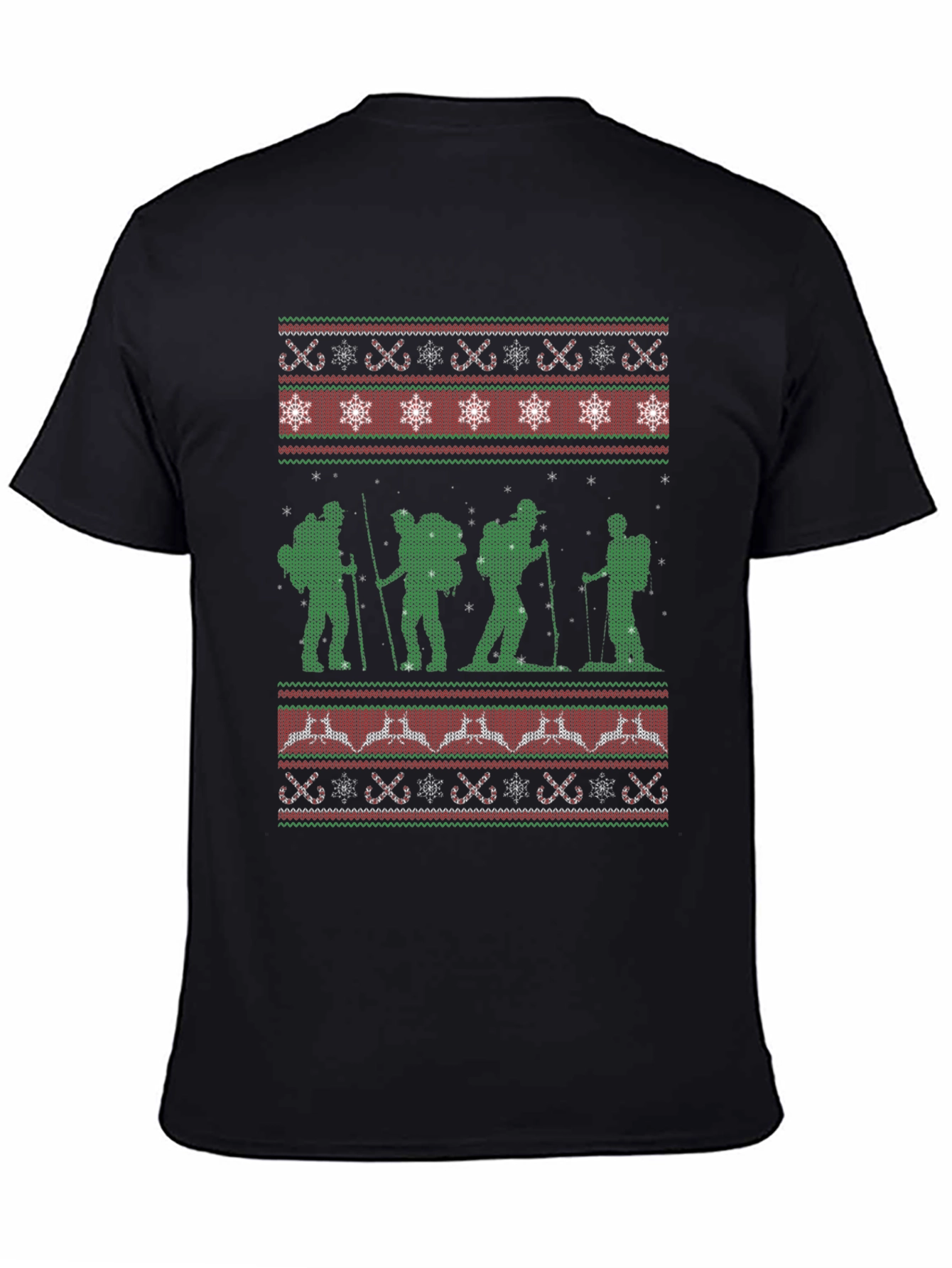Hiking Ugly Christmas Sweater T-Shirt