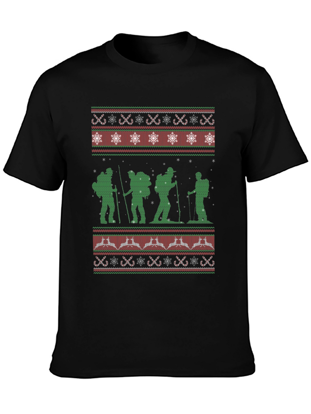 Hiking Ugly Christmas Sweater T-Shirt