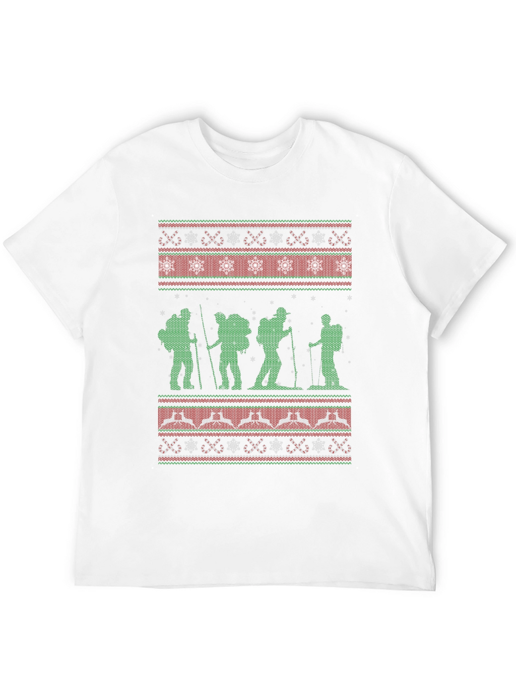 Hiking Ugly Christmas Sweater T-Shirt