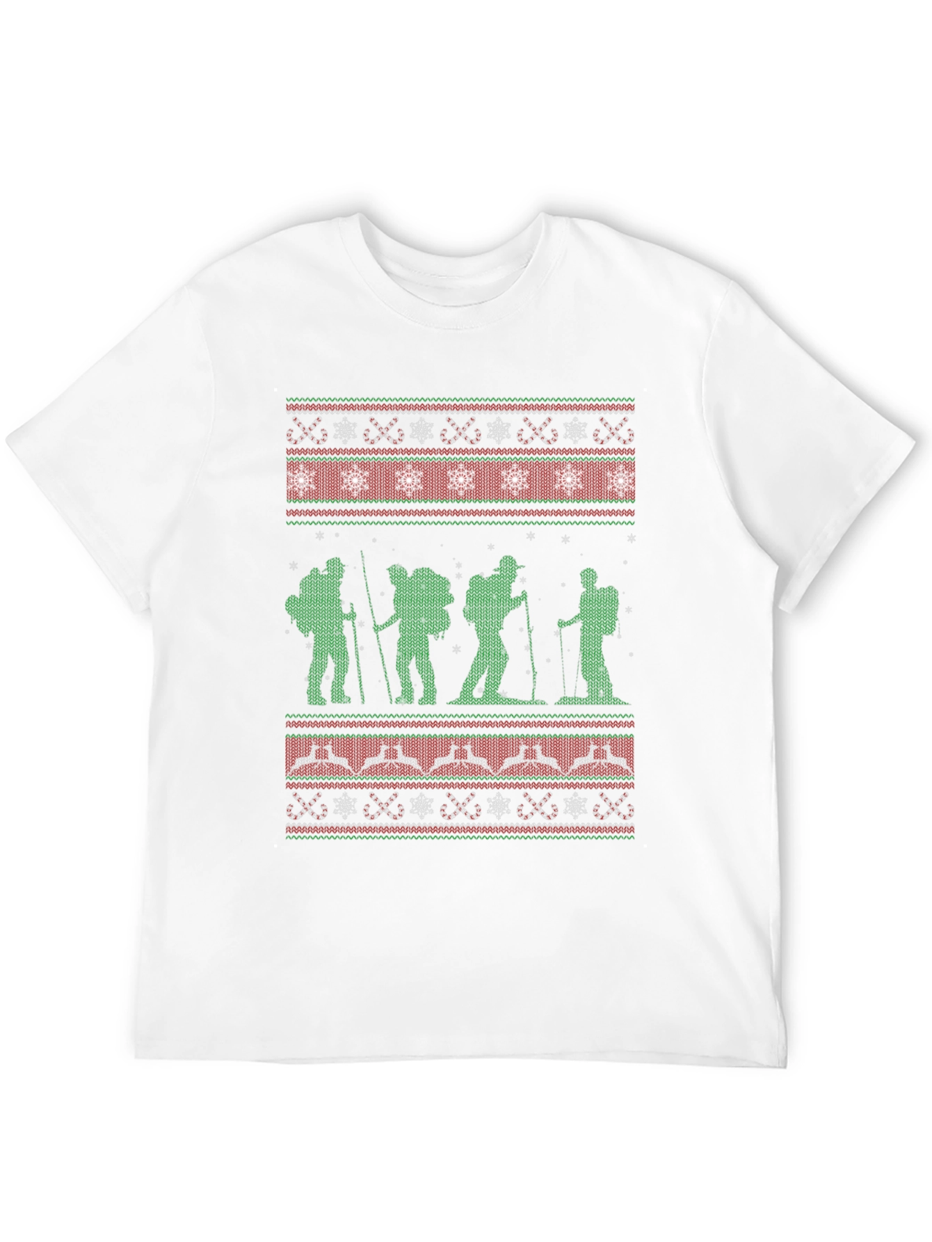 Hiking Ugly Christmas Sweater T-Shirt