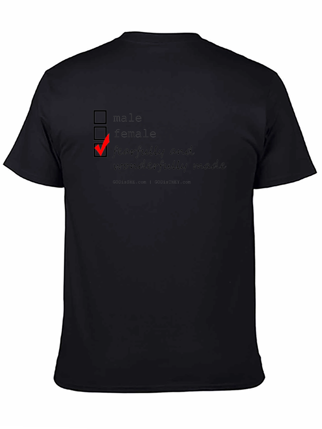 Fearfully & Wonderfully Made T-Shirt - Checkbox Design