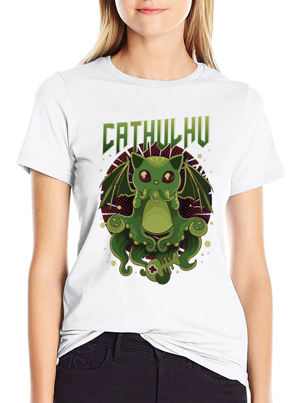 CATHULHU Graphic Tee - Kraken Cat Humor