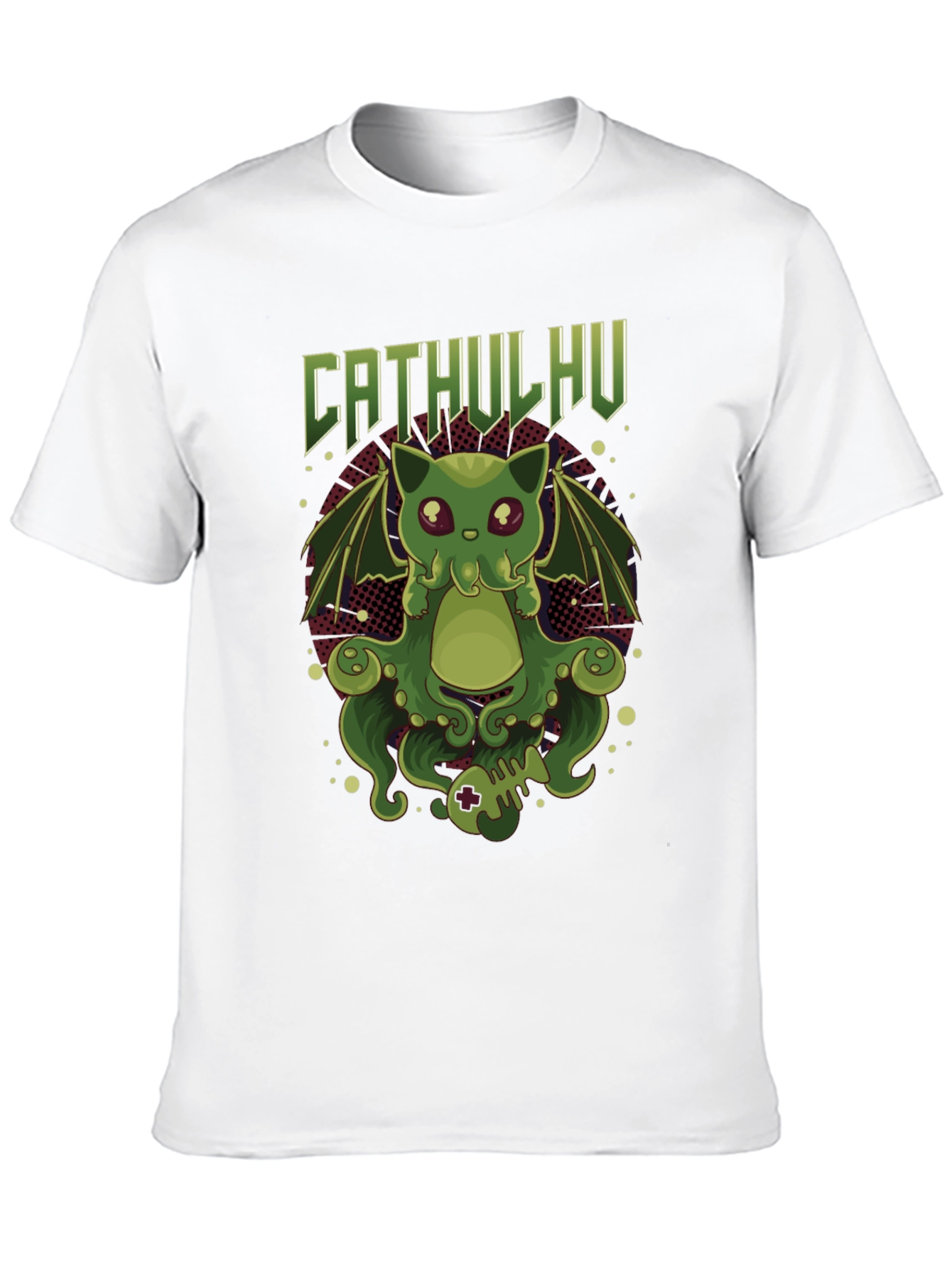 CATHULHU Graphic Tee - Kraken Cat Humor