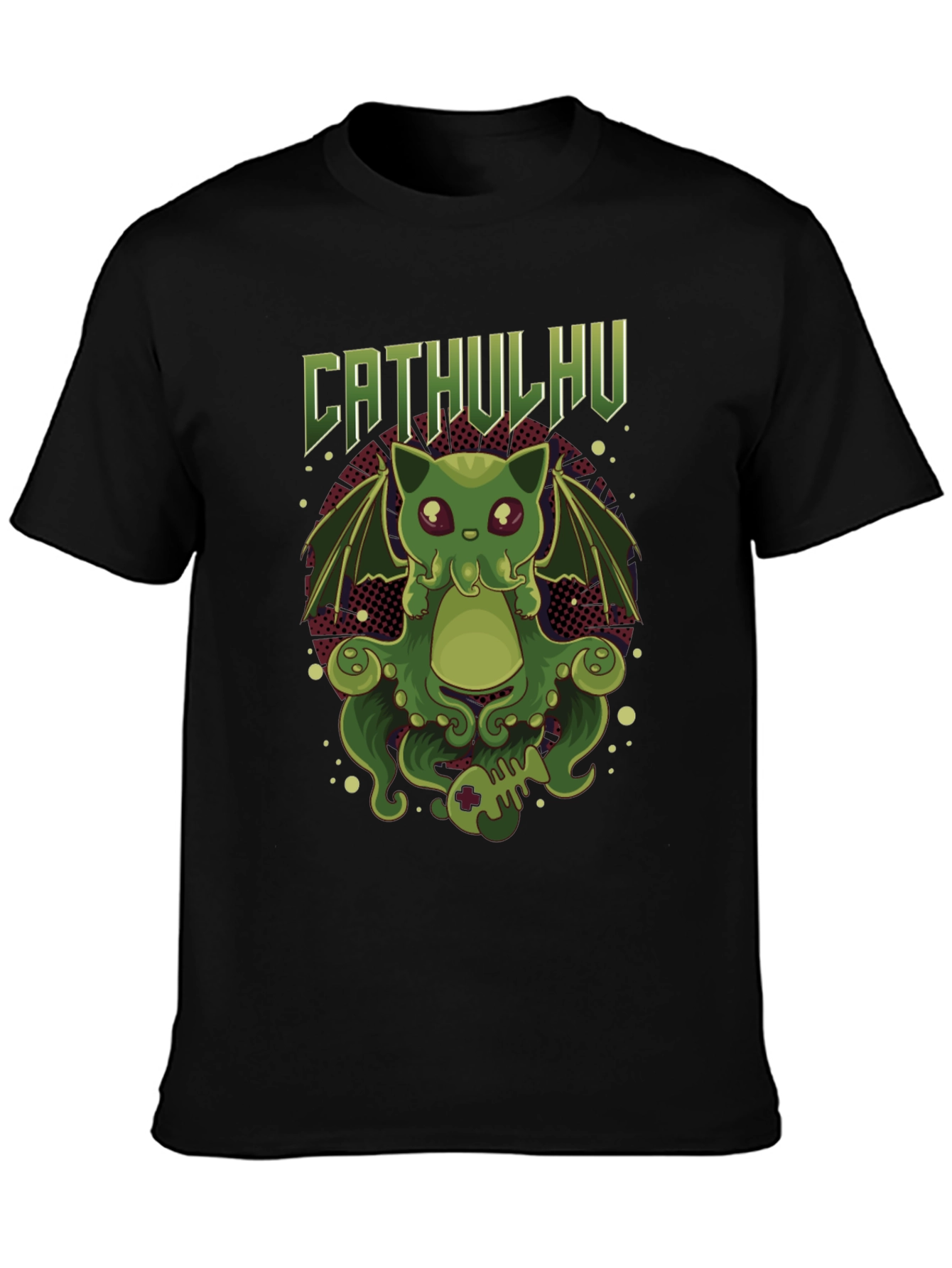 CATHULHU Graphic Tee - Kraken Cat Humor