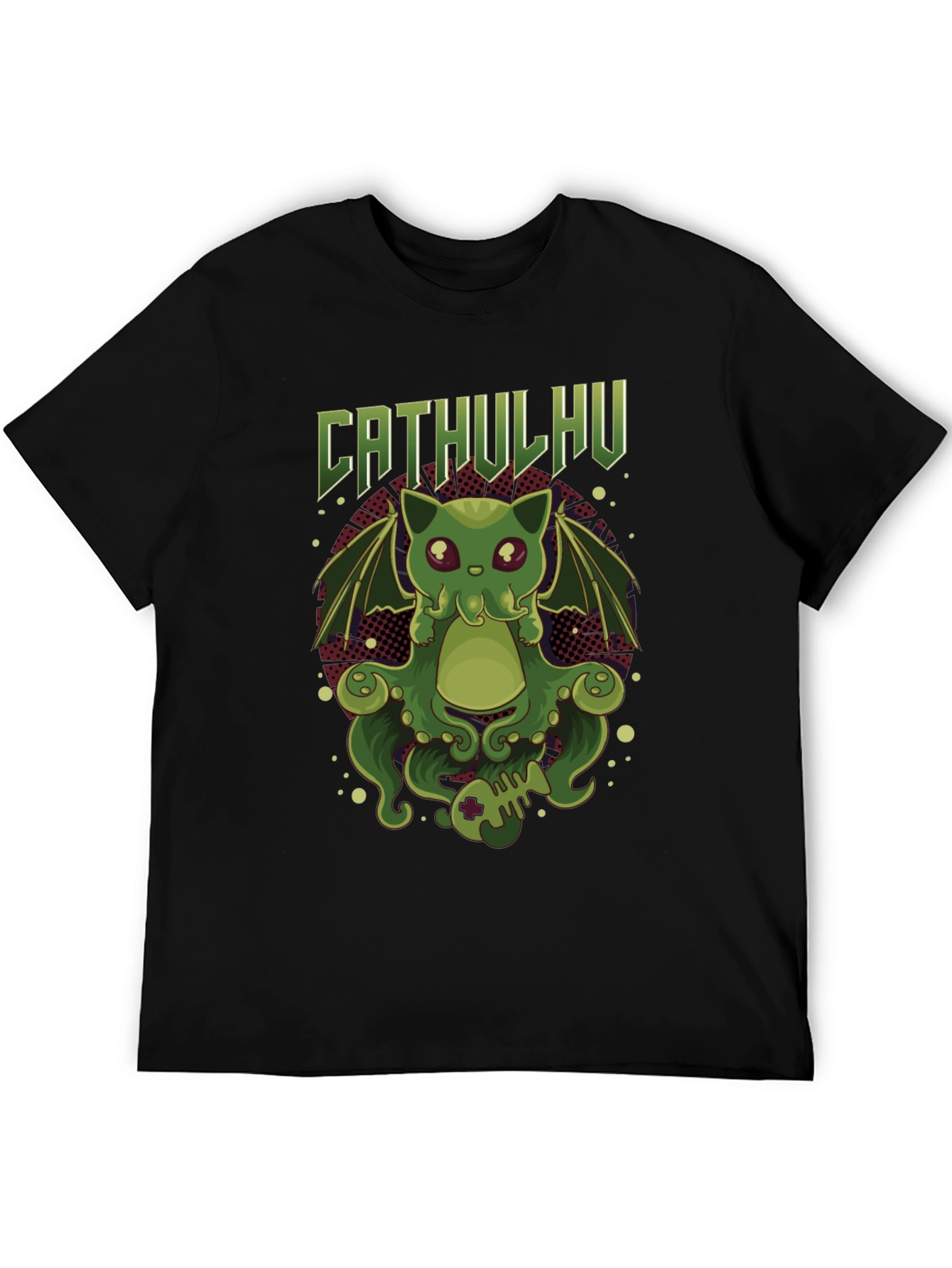 CATHULHU Graphic Tee - Kraken Cat Humor