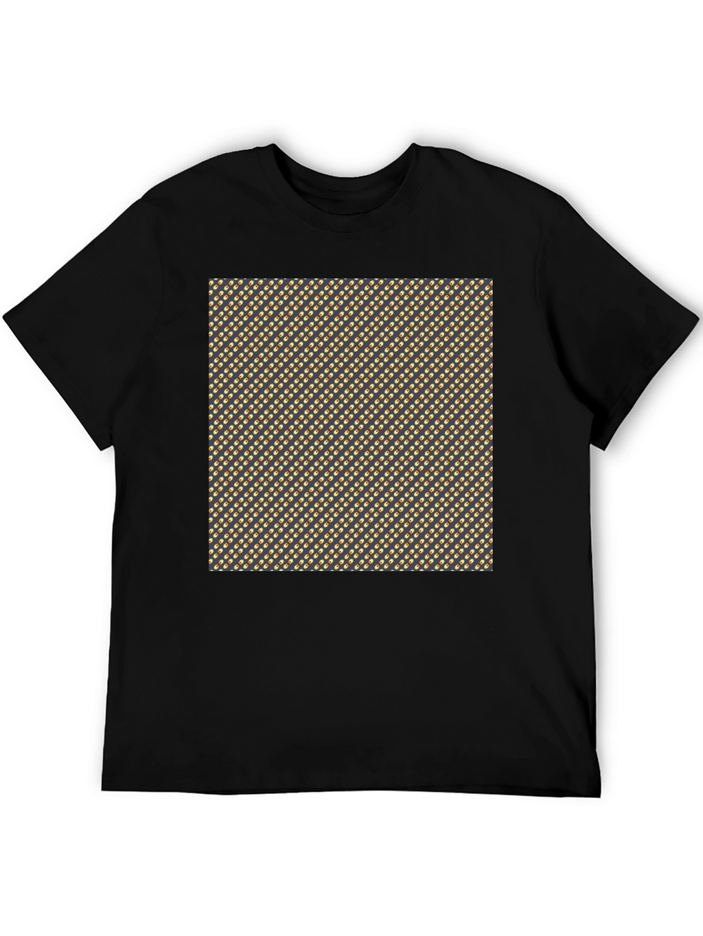 Stylish Black Tee with Unique Pattern