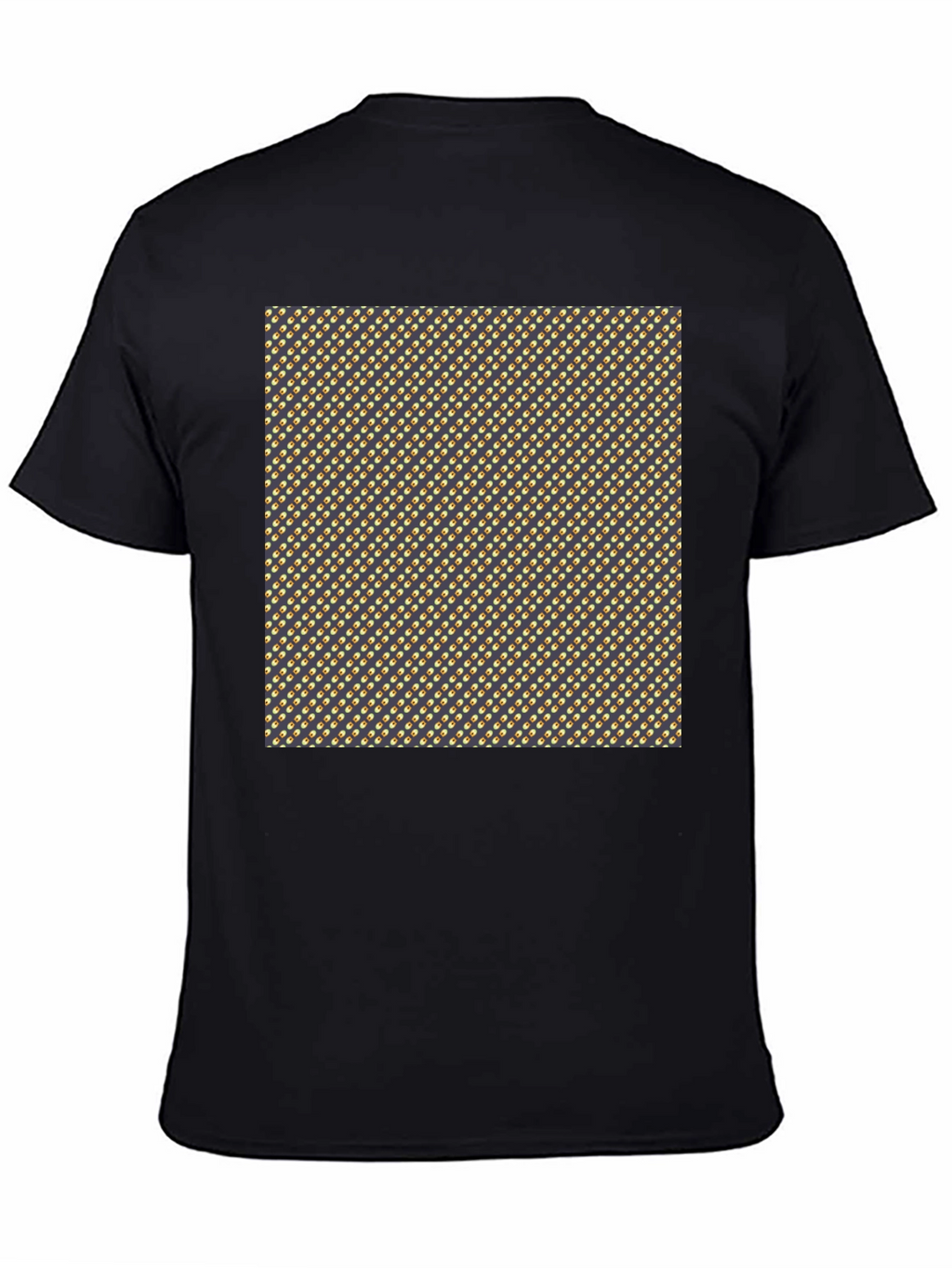Stylish Black Tee with Unique Pattern