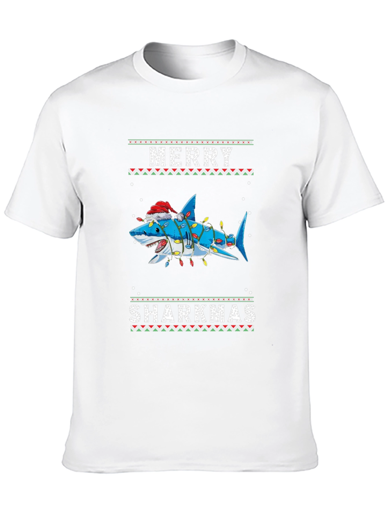 Merry Sharkmas Ugly Christmas T-Shirt