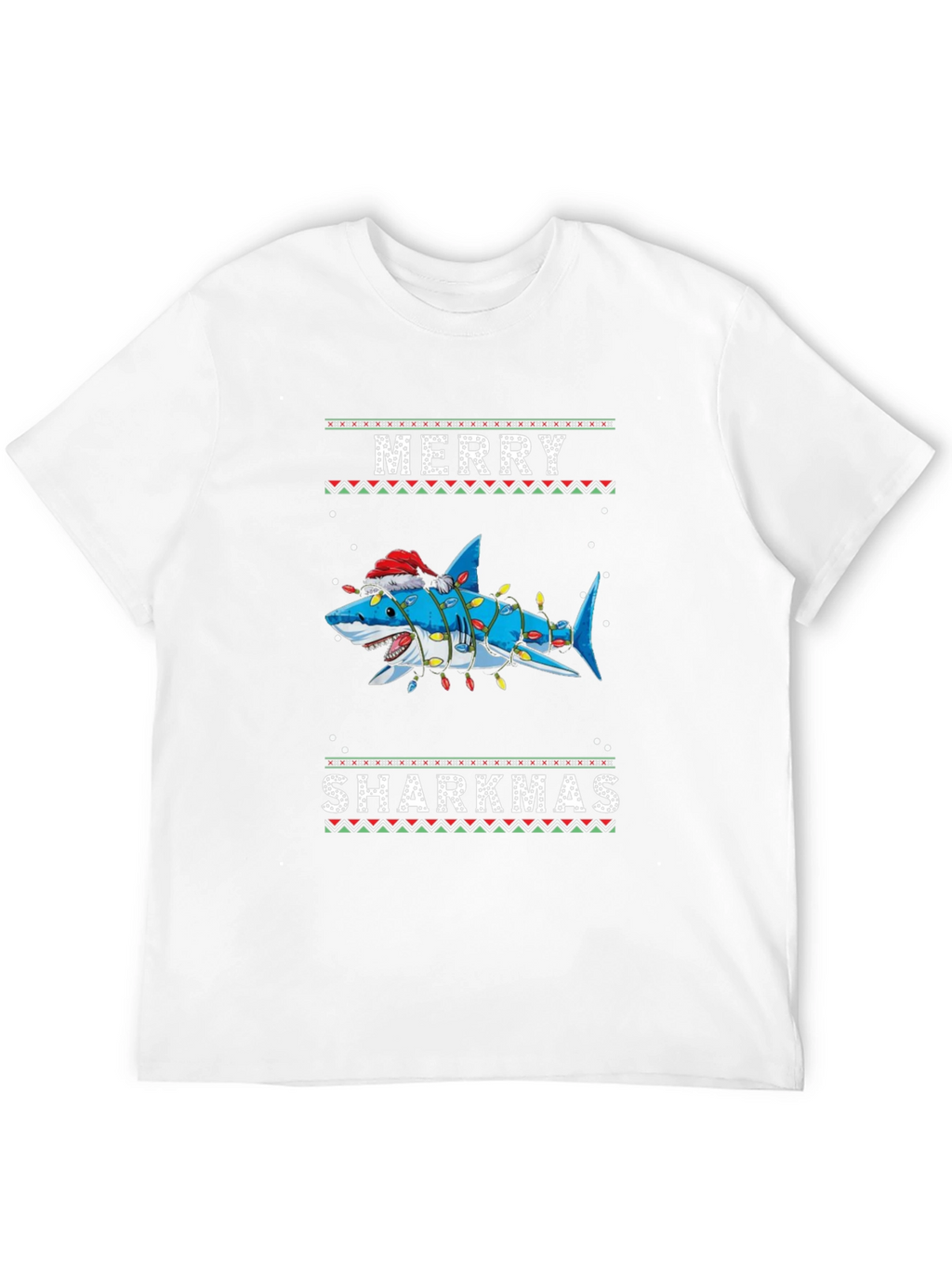 Merry Sharkmas Ugly Christmas T-Shirt