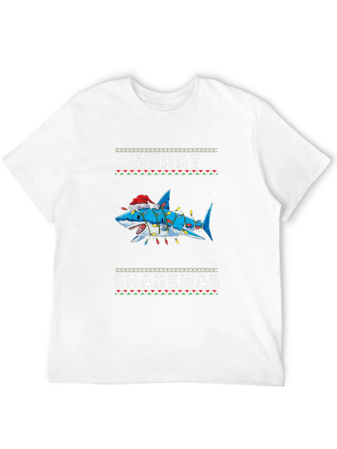 Merry Sharkmas Ugly Christmas T-Shirt