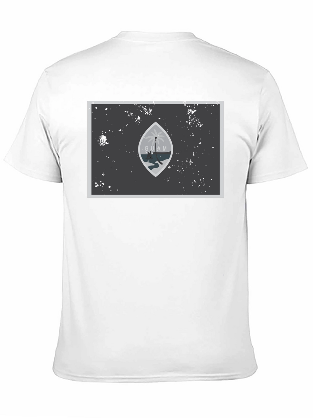 Guam Flag Graphic T-Shirt - Black