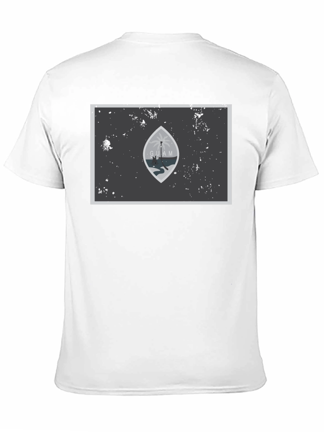 Guam Flag Graphic T-Shirt - Black