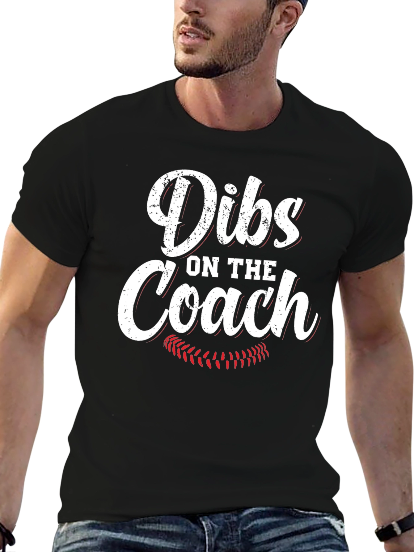 Dibs on the Coach T-Shirt Baseball Mom Tee