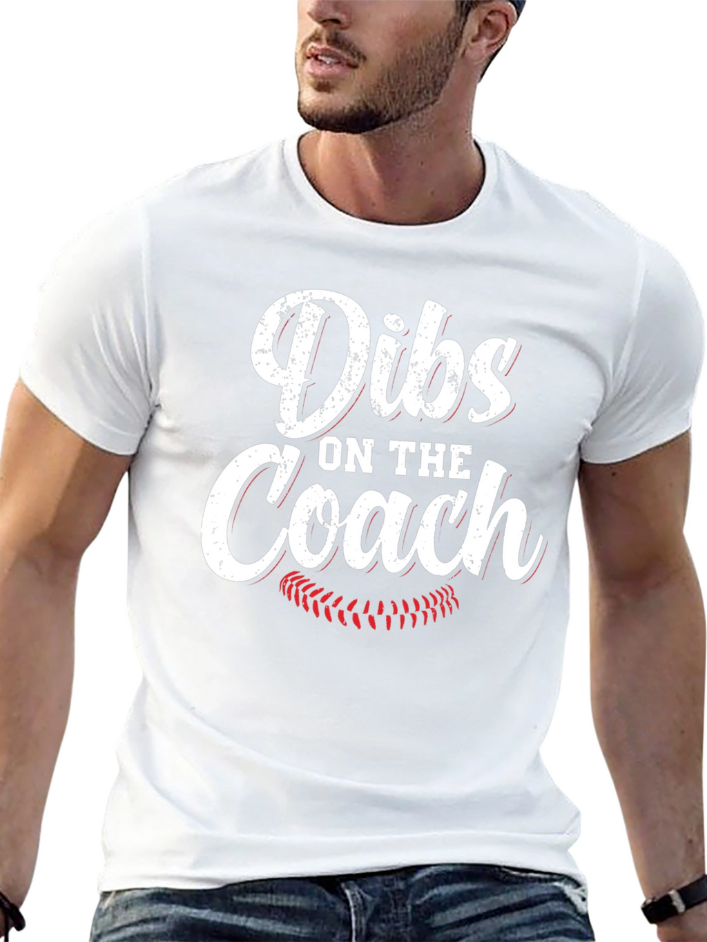 Dibs on the Coach T-Shirt Baseball Mom Tee