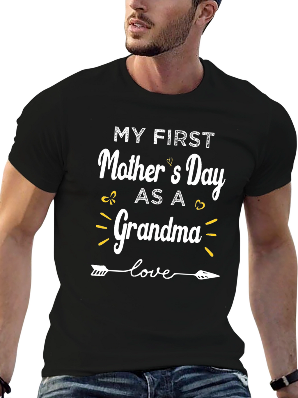 First Mothers Day Grandma Graphic Tee