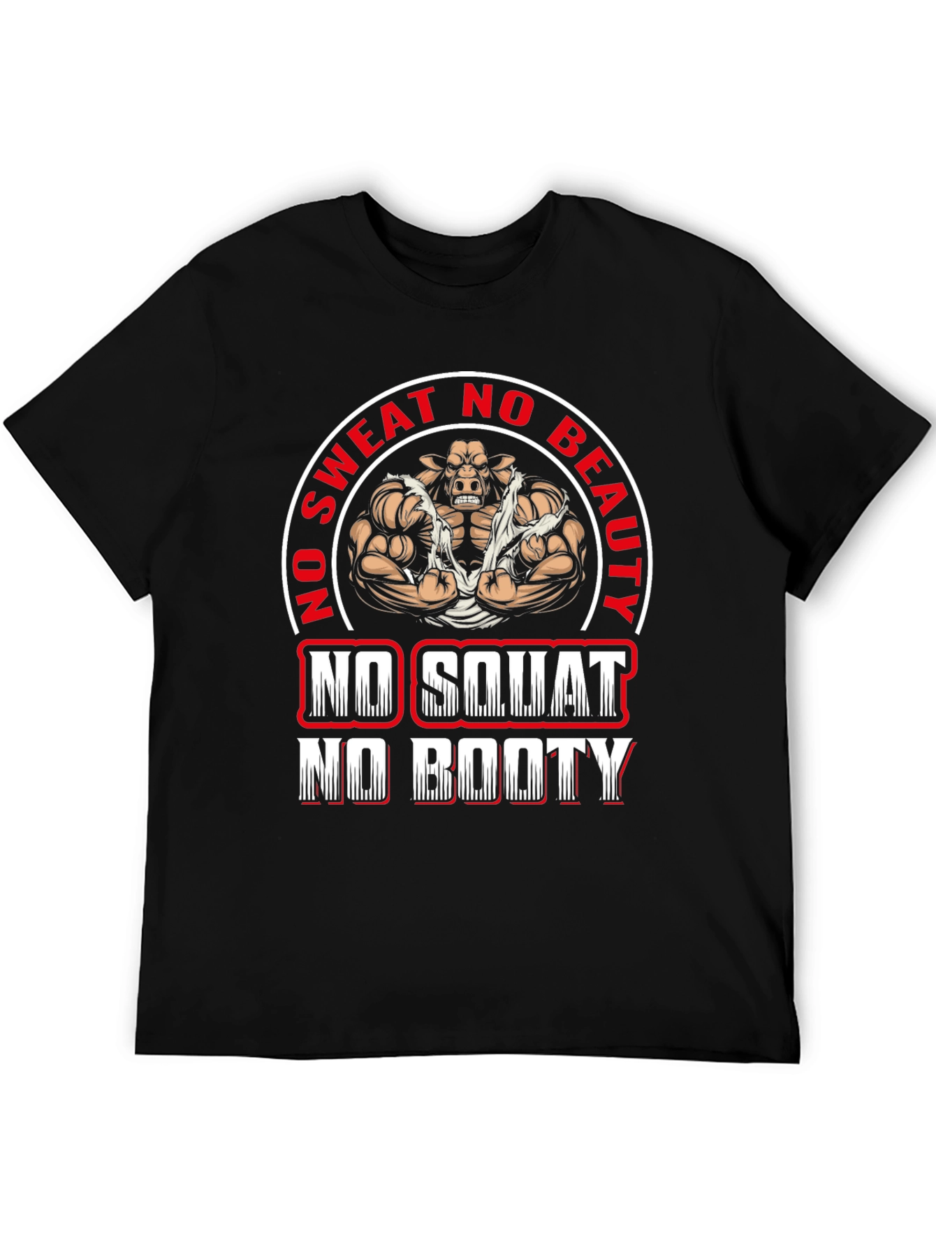 Funny Gym T-Shirt - No Sweat No Beauty