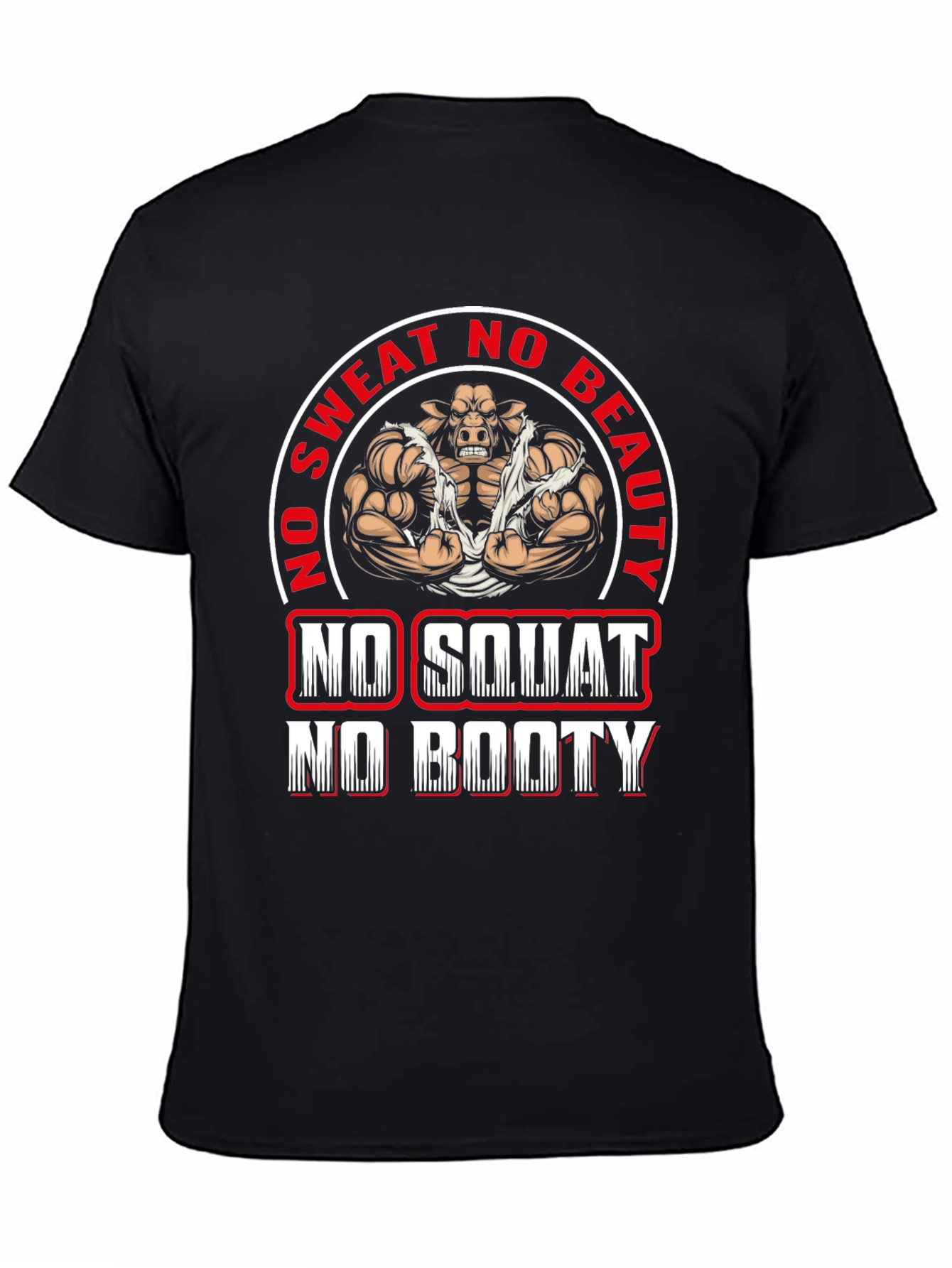 Funny Gym T-Shirt - No Sweat No Beauty