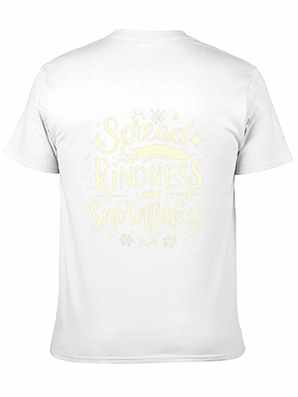 Spread Kindness Like Snowflakes Black T-Shirt