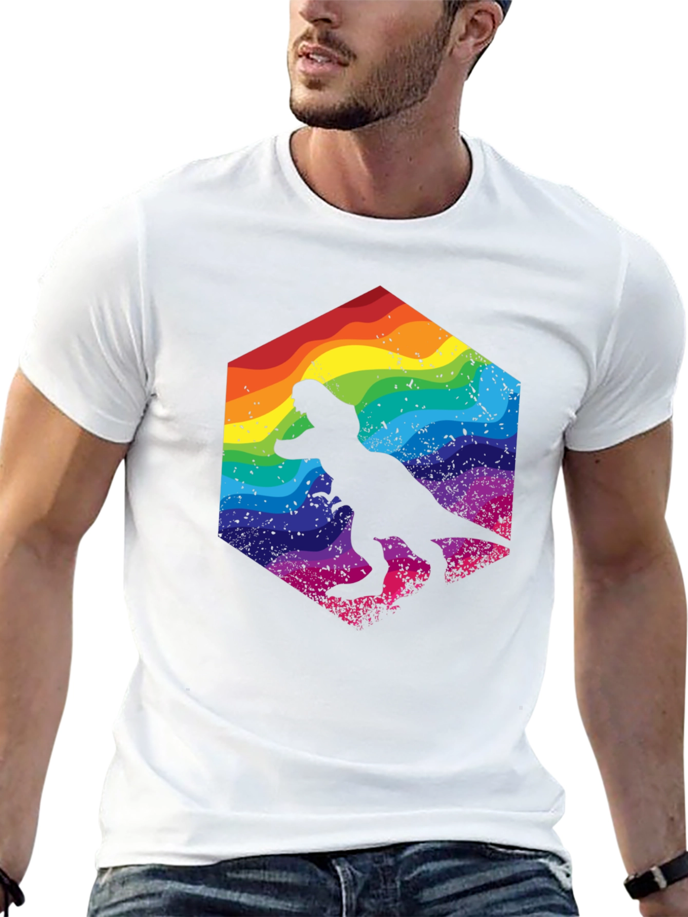 Rainbow Dino T-Shirt