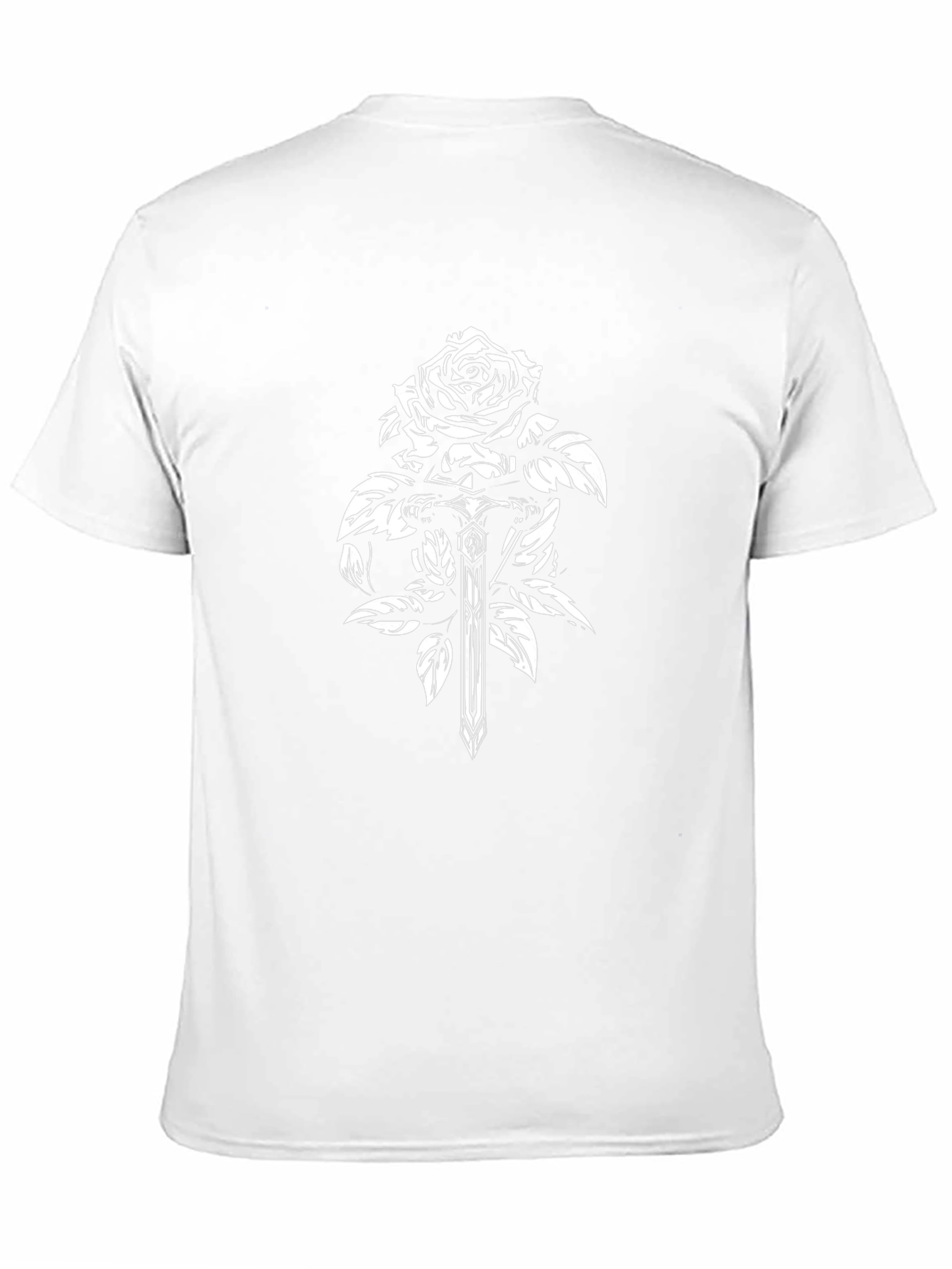 Rose & Sword Graphic Black T-Shirt