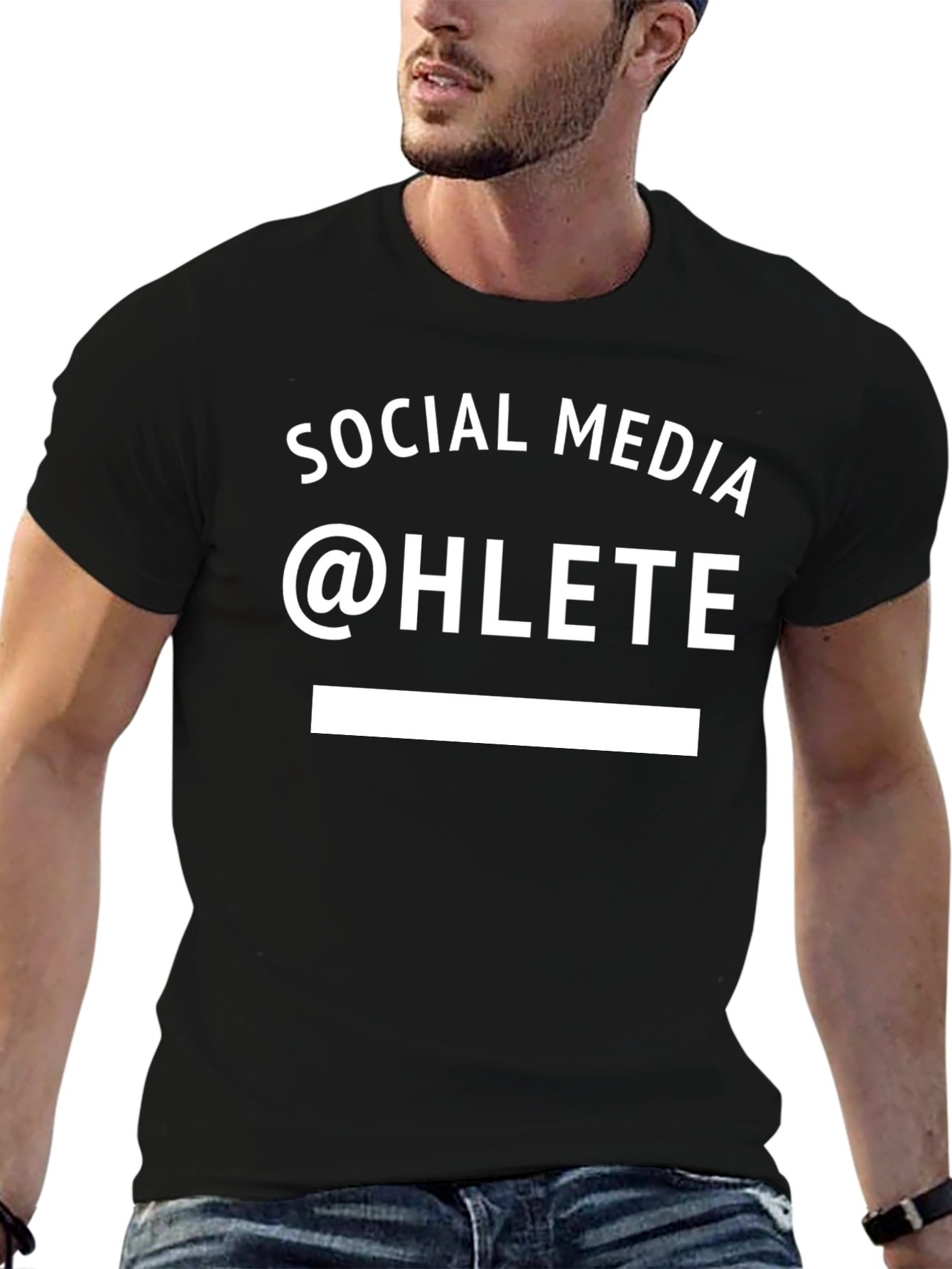 Social Media Athlete Graphic T-Shirt