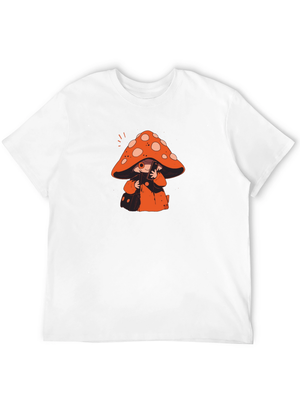 Mushroom Character Graphic Print T-Shirt