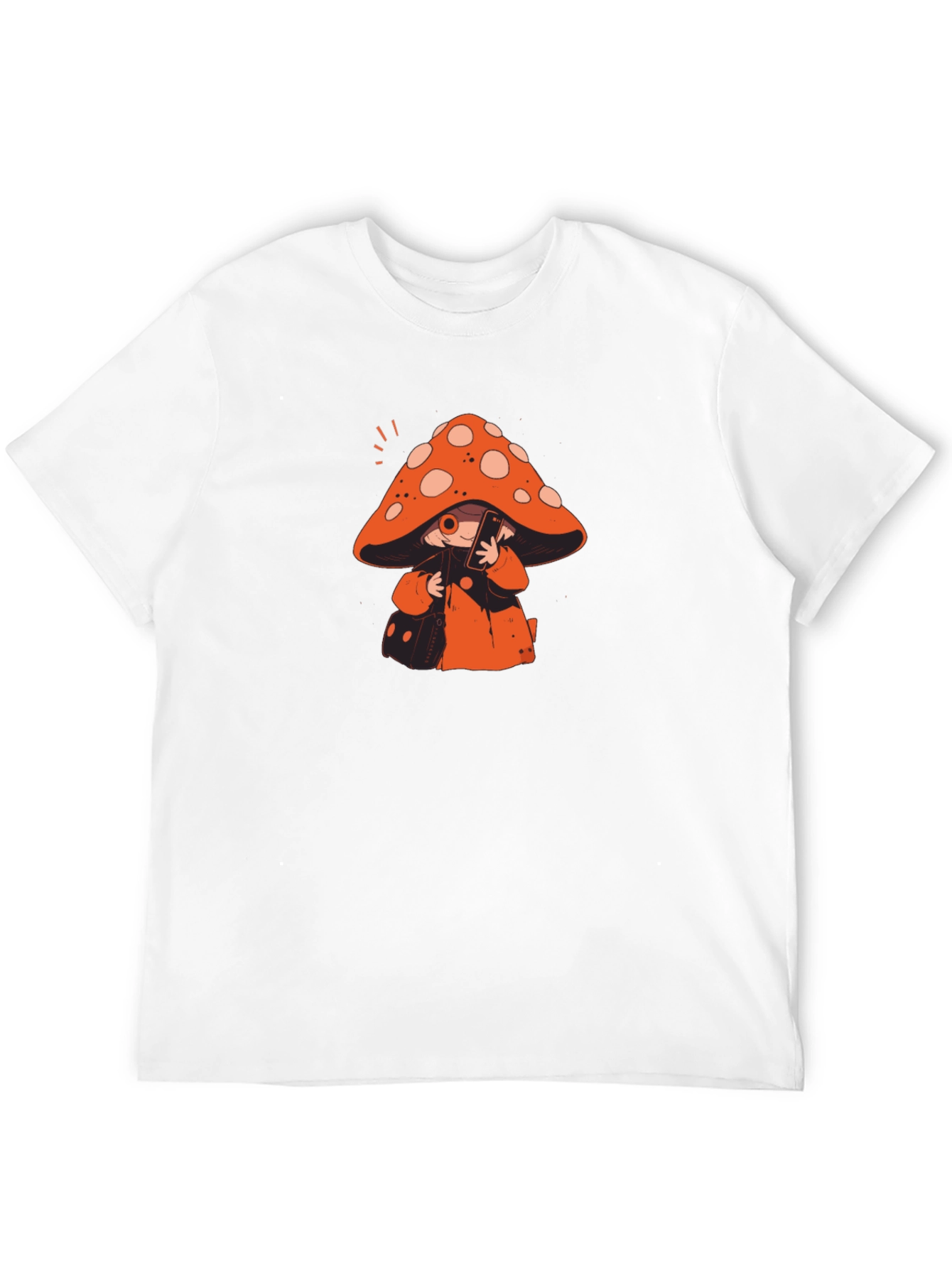 Mushroom Character Graphic Print T-Shirt