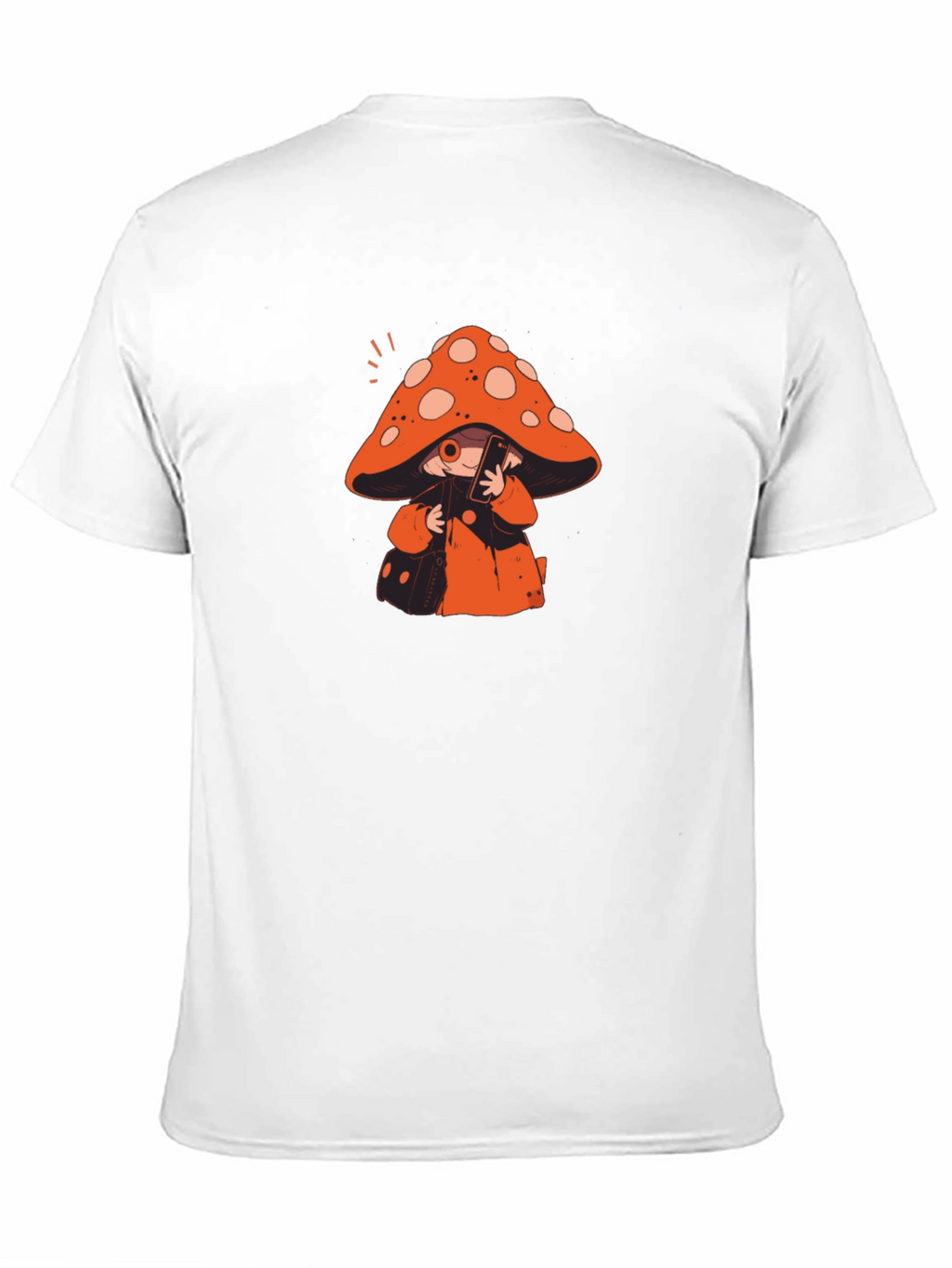 Mushroom Character Graphic Print T-Shirt