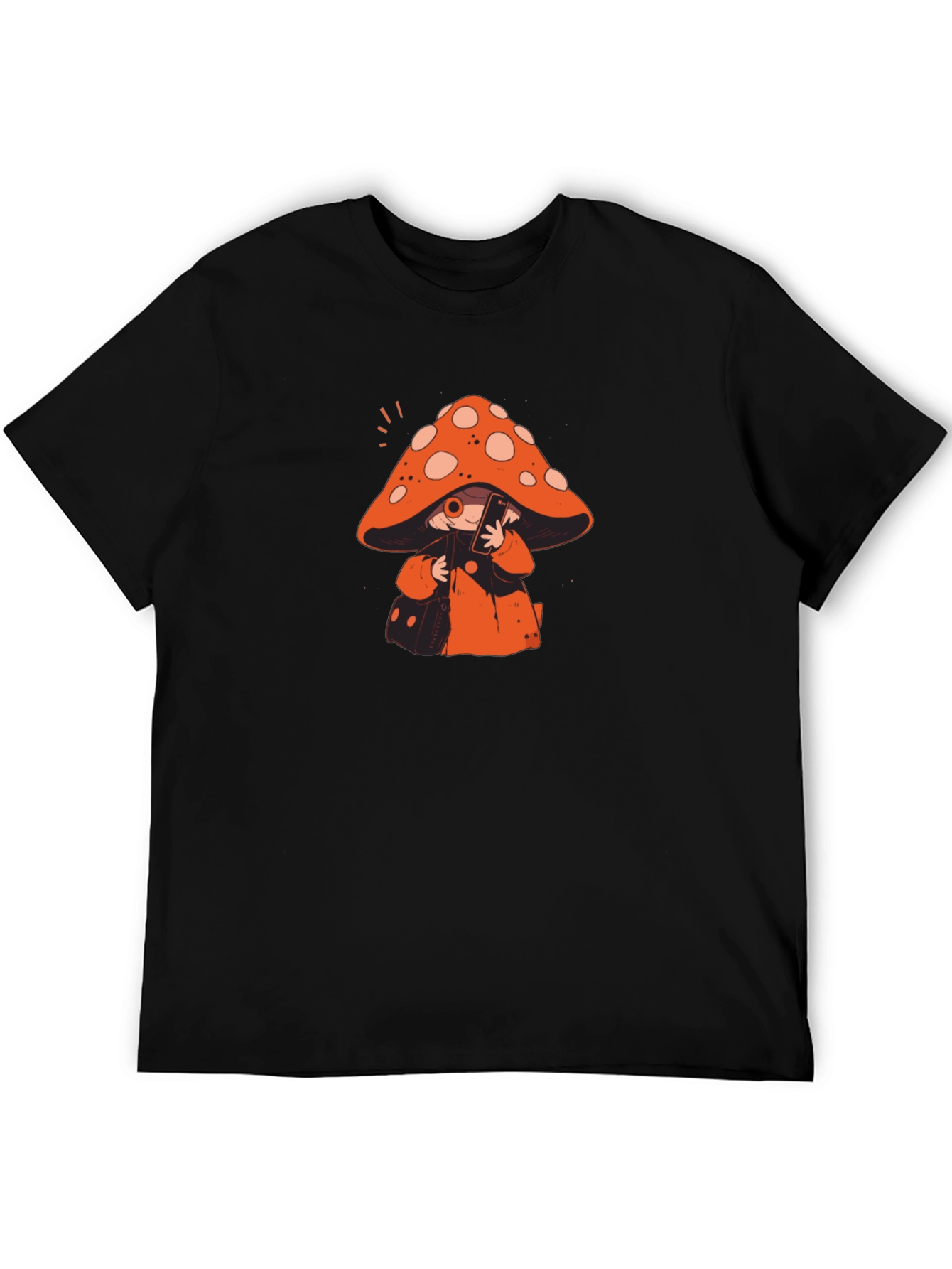 Mushroom Character Graphic Print T-Shirt