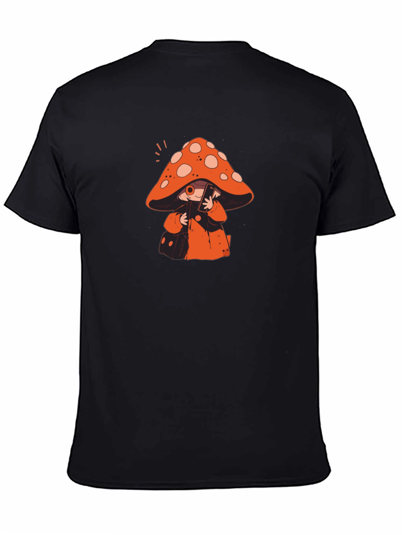 Mushroom Character Graphic Print T-Shirt