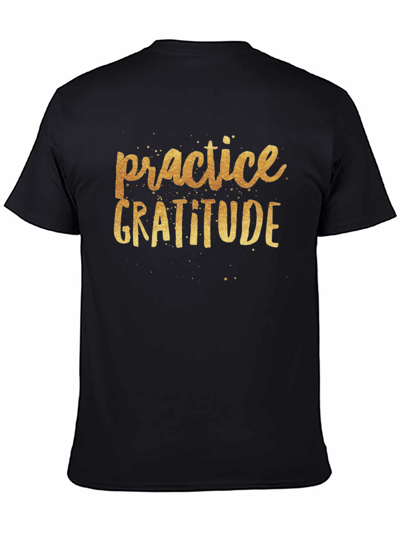 Practice Gratitude Black T-Shirt