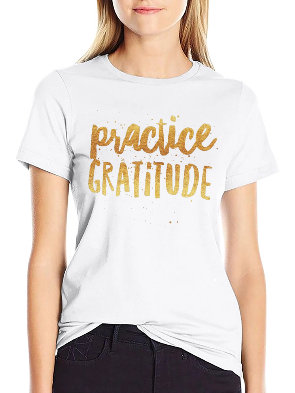 Practice Gratitude Black T-Shirt