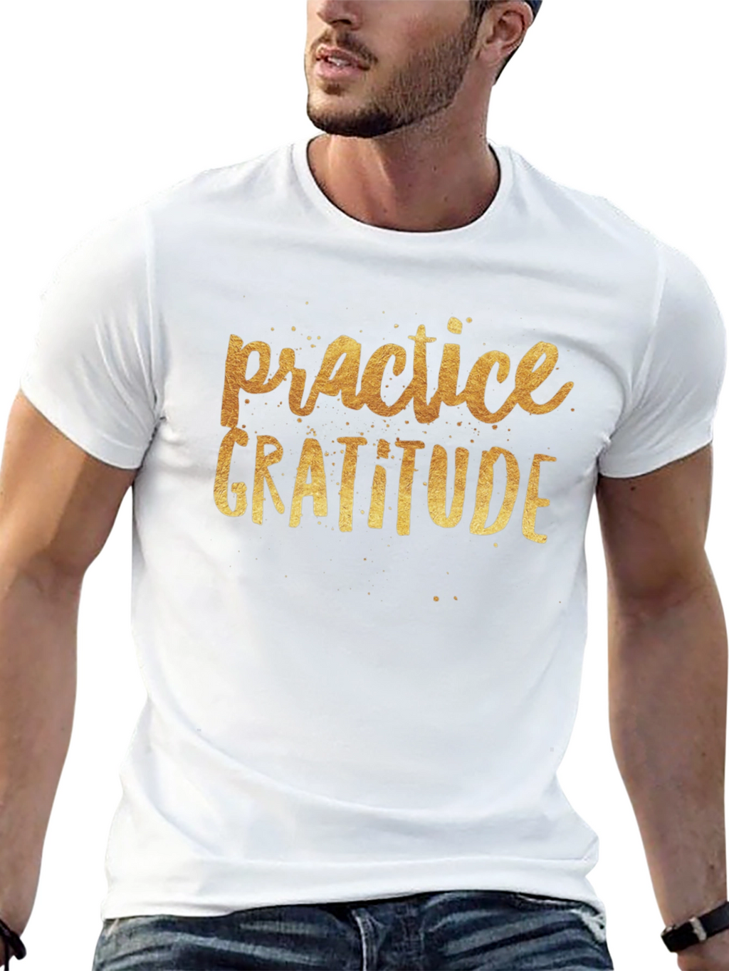 Practice Gratitude Black T-Shirt