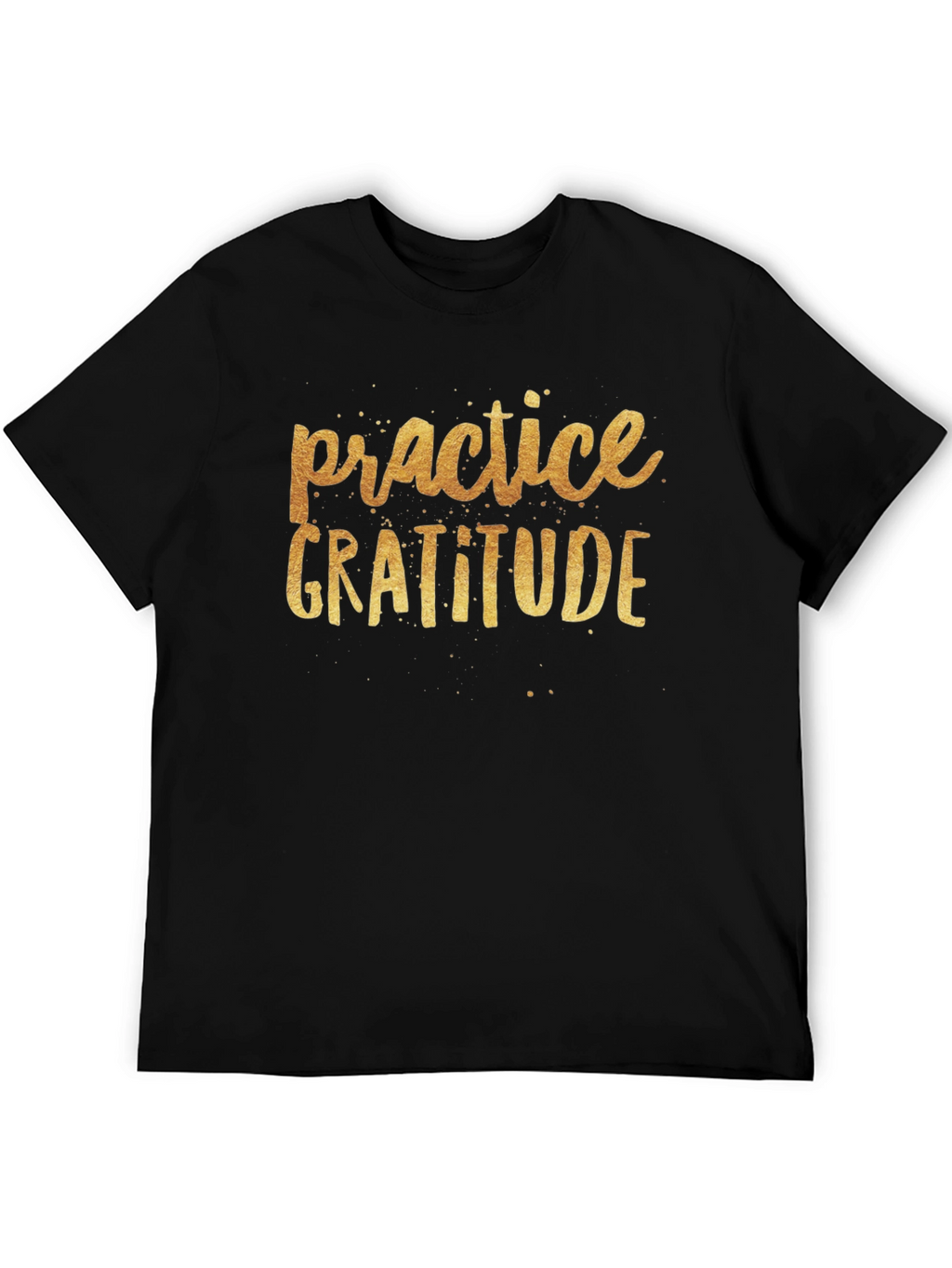 Practice Gratitude Black T-Shirt