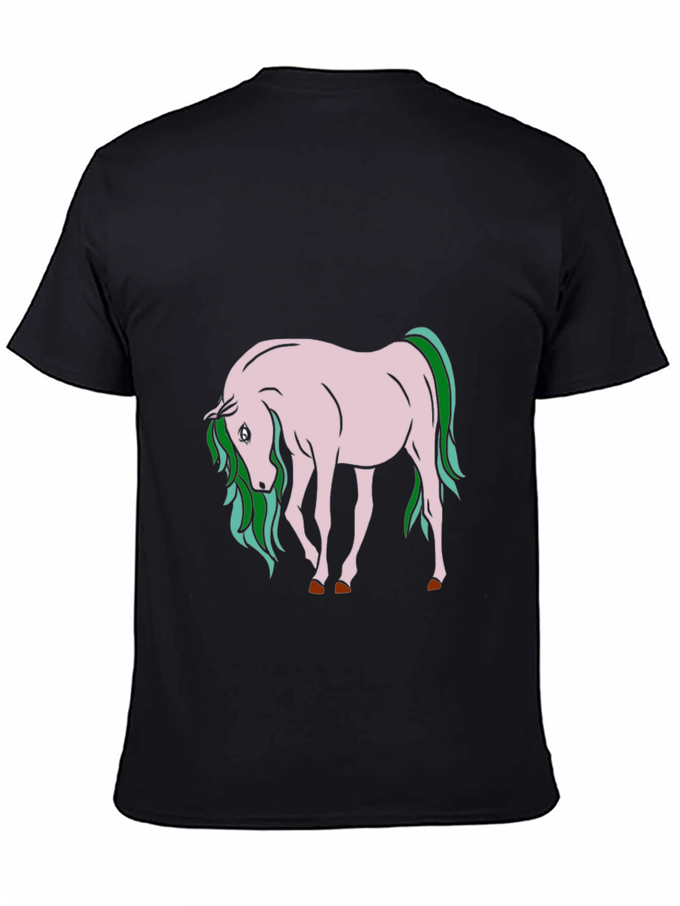 Unicorn Graphic T-Shirt - Black Cotton Tee